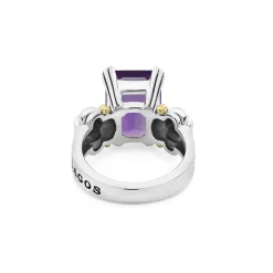 Store LAGOS Medium Emerald-Cut Amethyst Ring