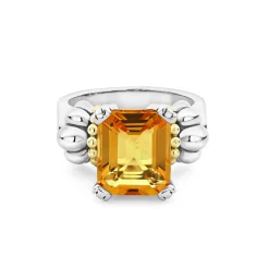 Sale LAGOS Medium Emerald-Cut Citrine Ring