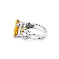 Shop LAGOS Medium Emerald-Cut Citrine Ring