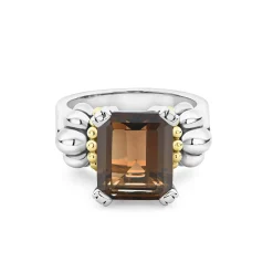 Outlet LAGOS Medium Emerald-Cut Smokey Quartz Ring