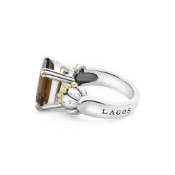 Outlet LAGOS Medium Emerald-Cut Smokey Quartz Ring