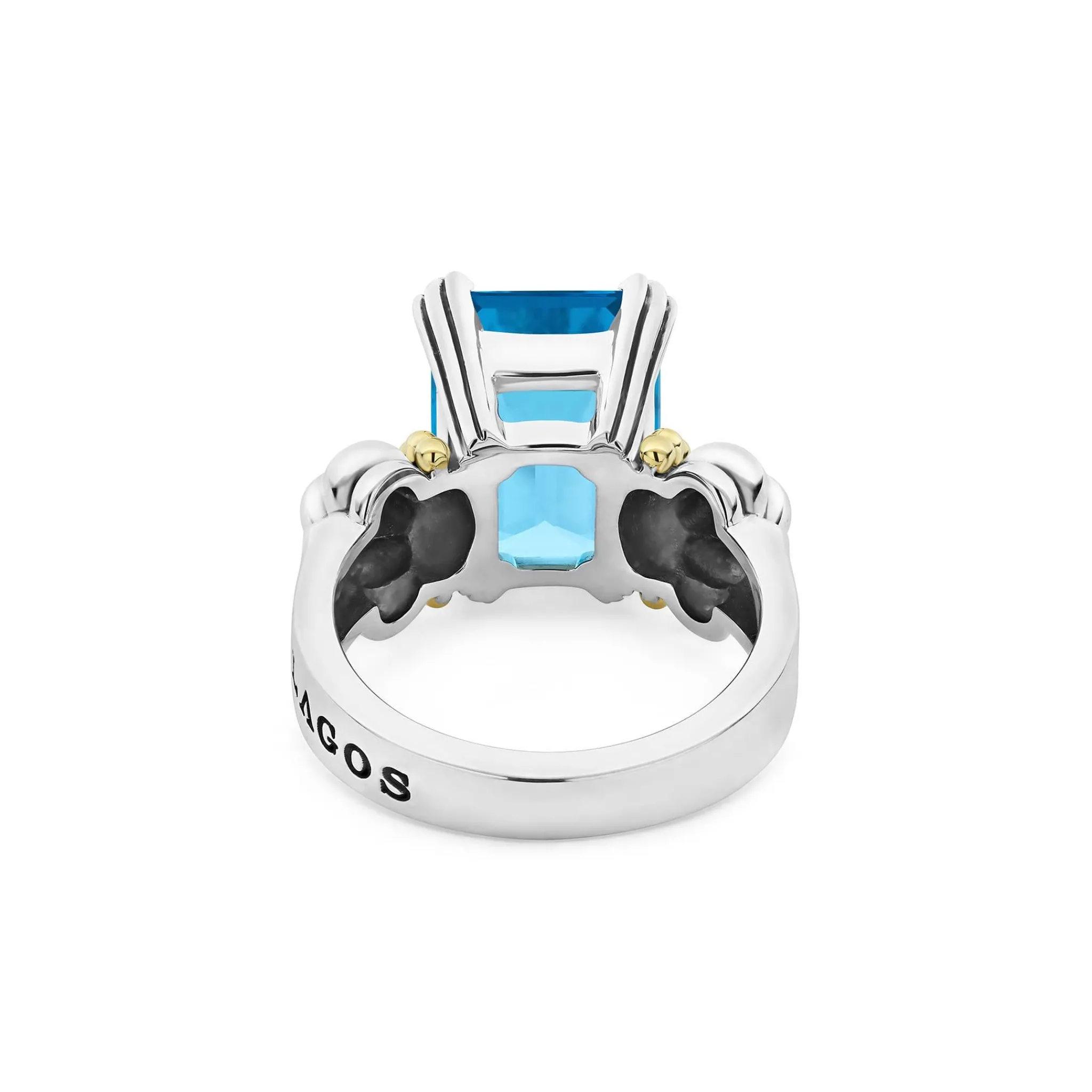 Best LAGOS Medium Emerald-Cut Swiss Blue Topaz Ring