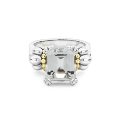 Best Sale LAGOS Medium Emerald-Cut White Topaz Ring