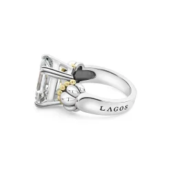 Best Sale LAGOS Medium Emerald-Cut White Topaz Ring