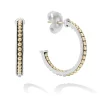 Clearance LAGOS Medium Two-Tone Hoop Earrings