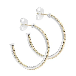 Clearance LAGOS Medium Two-Tone Hoop Earrings