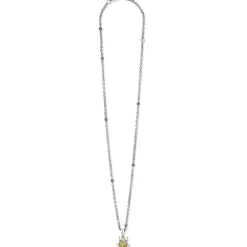 Store LAGOS Olive Quartz Diamond Beetle Pendant Necklace