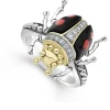 New LAGOS Onyx Beetle Diamond Ring