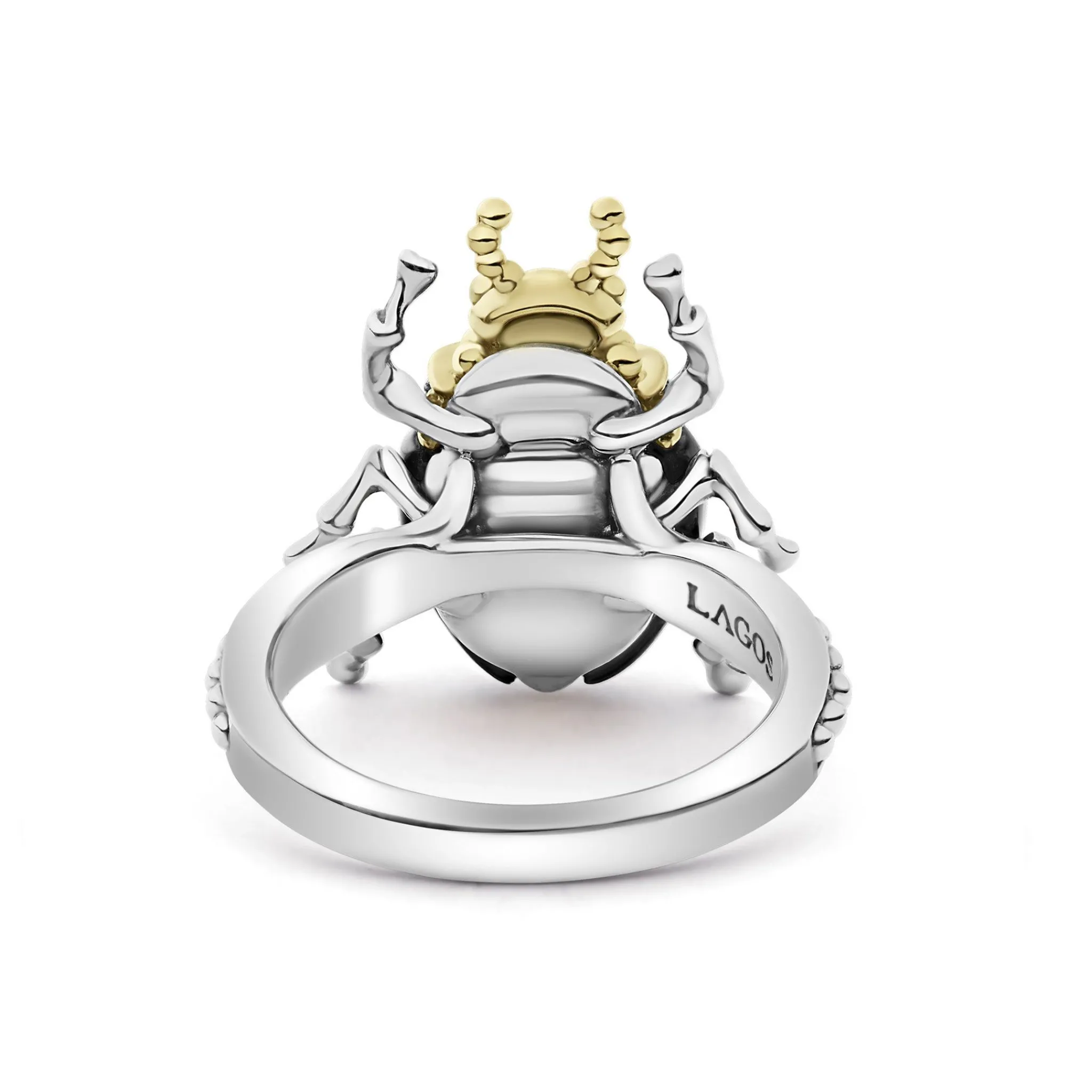 New LAGOS Onyx Beetle Diamond Ring