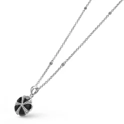 Cheap LAGOS Onyx Flower Pendant Necklace