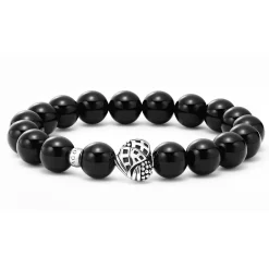 Discount LAGOS Onyx Silver Station Bead Bracelet