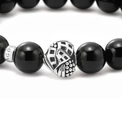 Discount LAGOS Onyx Silver Station Bead Bracelet