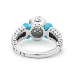 Best LAGOS Oval Ceramic Caviar Diamond Ring