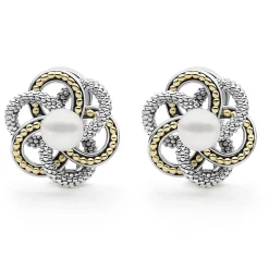 Cheap LAGOS Pearl Love Knot Earrings