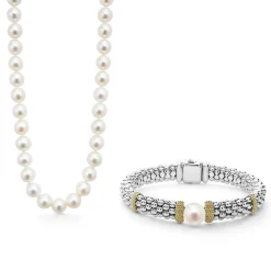Flash Sale LAGOS Pearl Necklace And Bracelet Gift Set