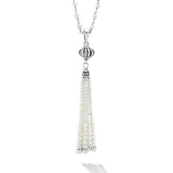 Hot LAGOS Pearl Tassel Pendant Necklace