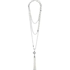 Hot LAGOS Pearl Tassel Pendant Necklace