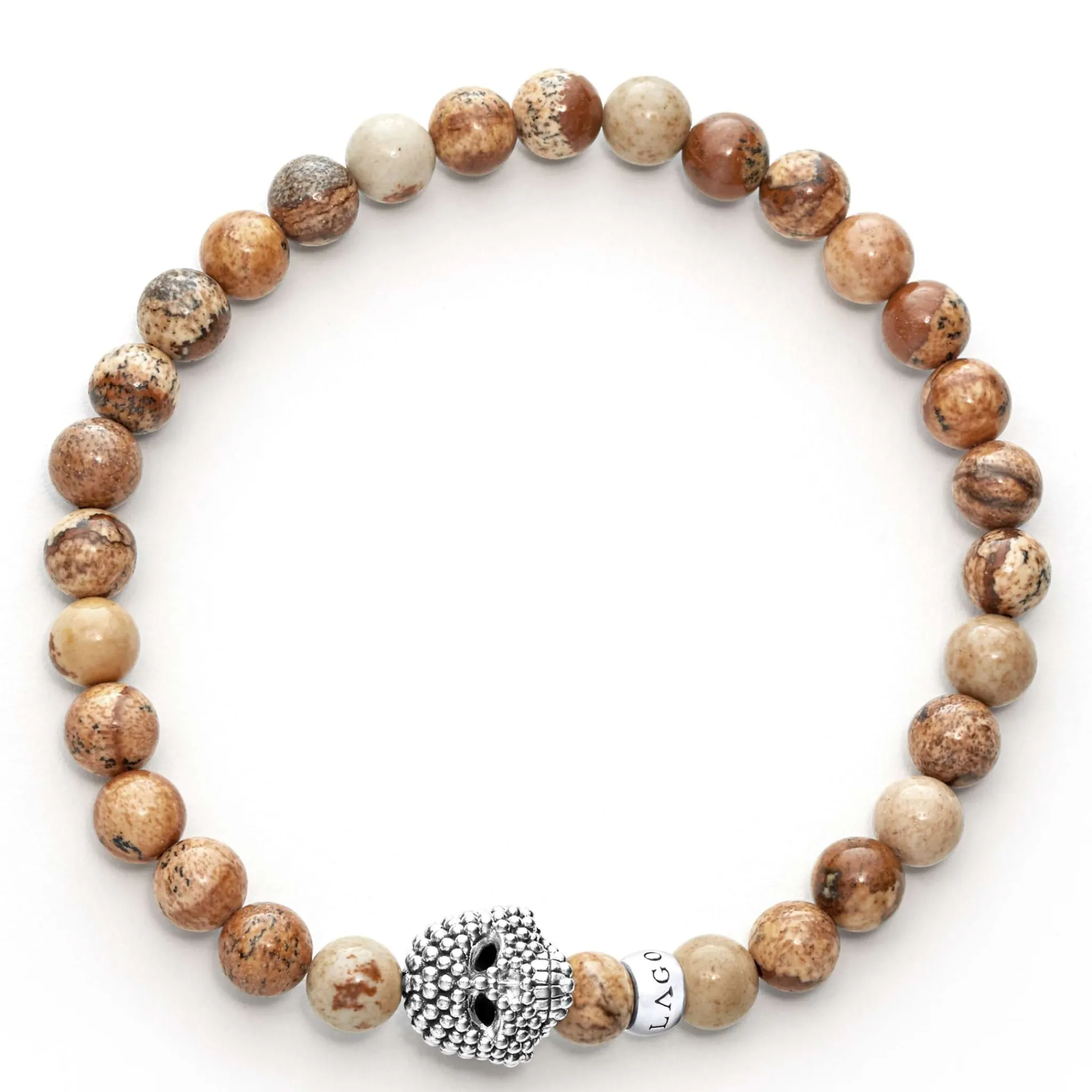 Clearance LAGOS Picture Jasper Skull Bracelet