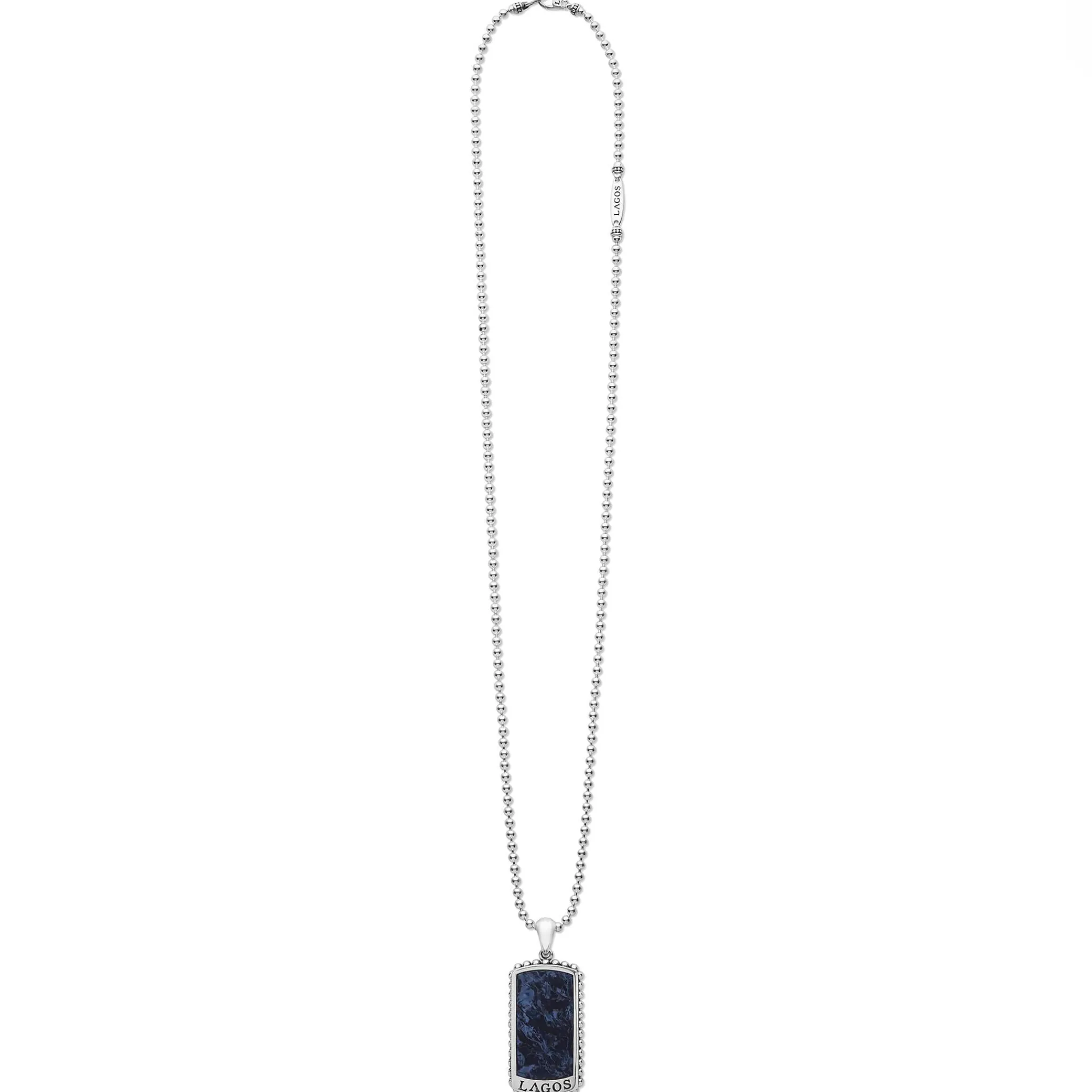 Online LAGOS Pietersite Tag Amulet Necklace