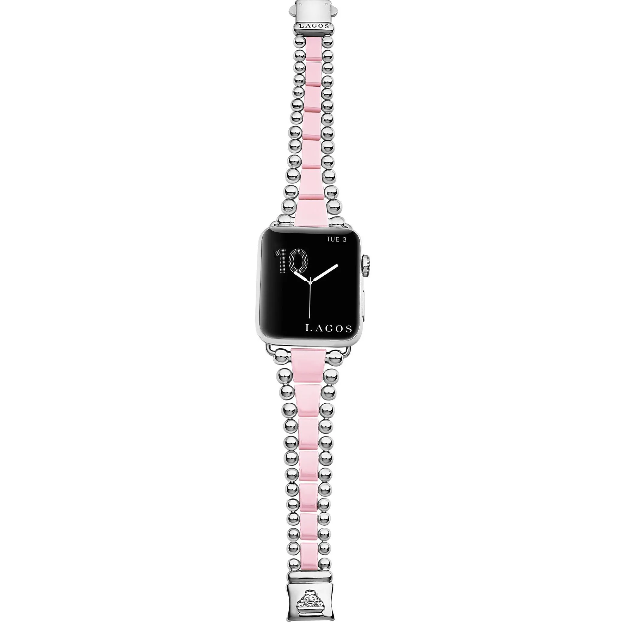 Best LAGOS Pink Ceramic And Stainless Steel Watch Bracelet-42-49Mm