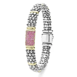 Outlet LAGOS Pink Sapphire Caviar Bracelet | 9Mm
