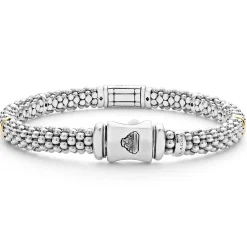 Hot LAGOS Pink Sapphire Caviar Bracelet | 6Mm