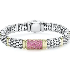 Cheap LAGOS Pink Sapphire Caviar Bracelet | 9Mm