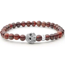 Hot LAGOS Poppy Jasper Skull Bracelet