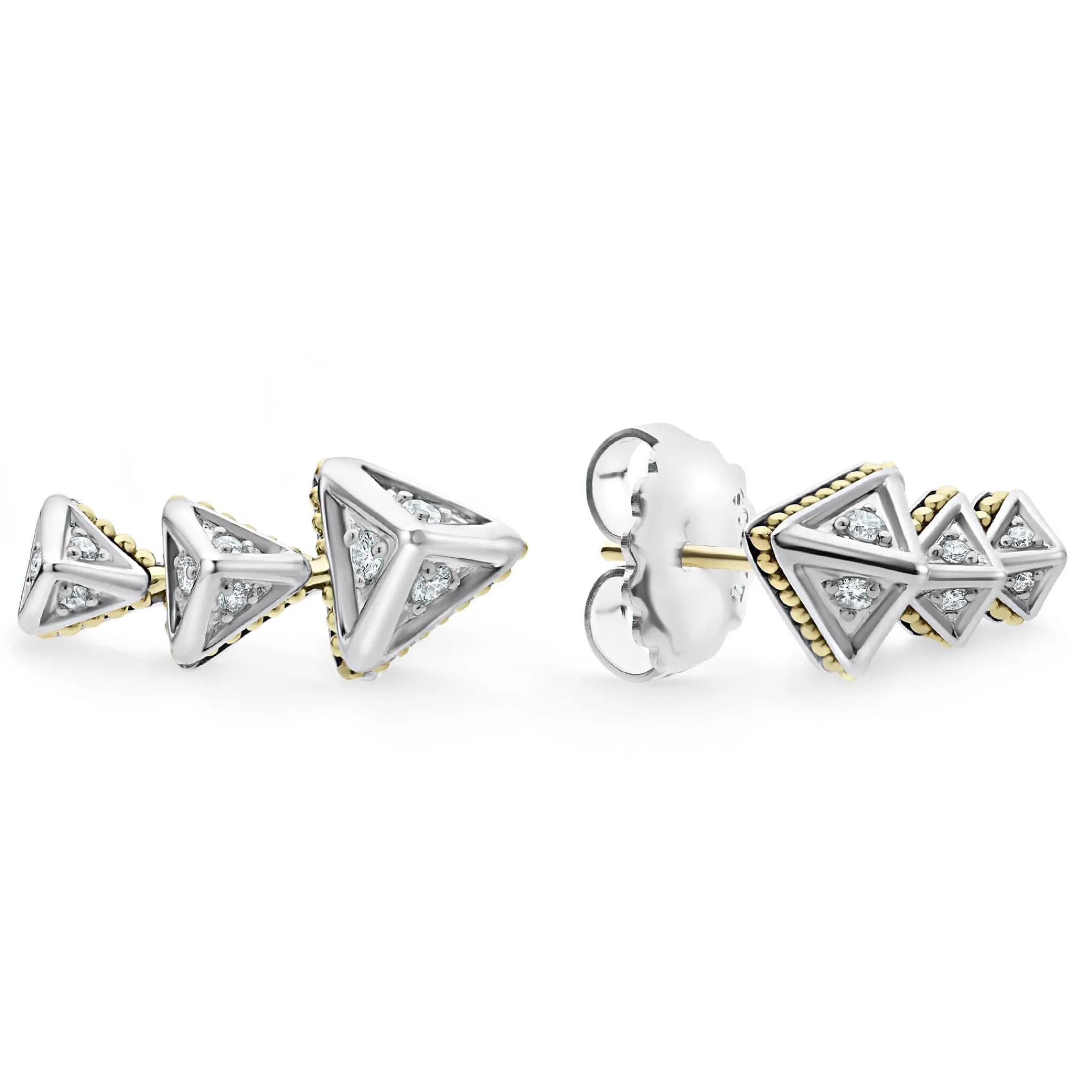Discount LAGOS Pyramid Crawler Diamond Studs