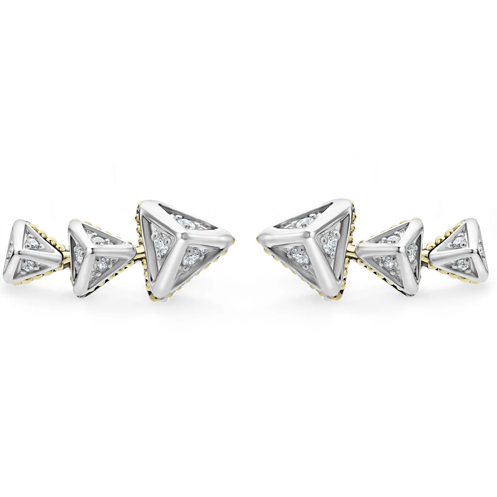 Discount LAGOS Pyramid Crawler Diamond Studs