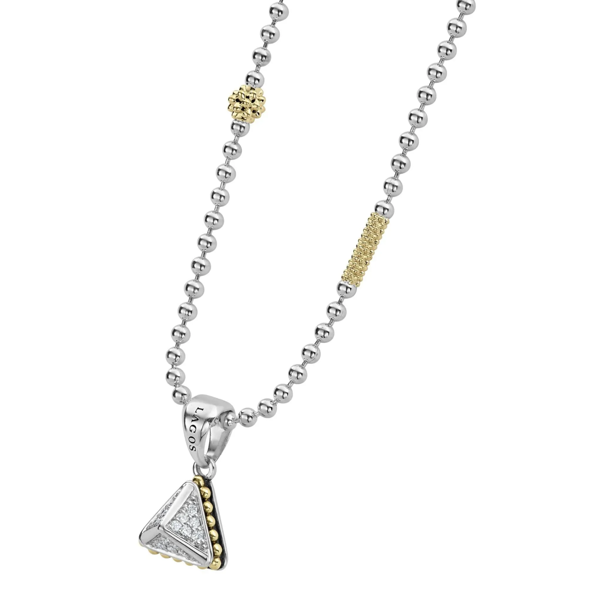 Cheap LAGOS Pyramid Diamond Pendant Necklace
