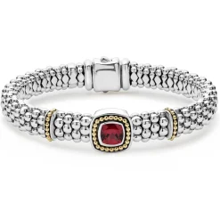 Clearance LAGOS Rhodolite Garnet Caviar Bracelet | 9Mm