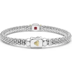 New LAGOS Rhodolite Garnet Caviar Bracelet | 6Mm
