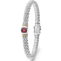 New LAGOS Rhodolite Garnet Caviar Bracelet | 6Mm