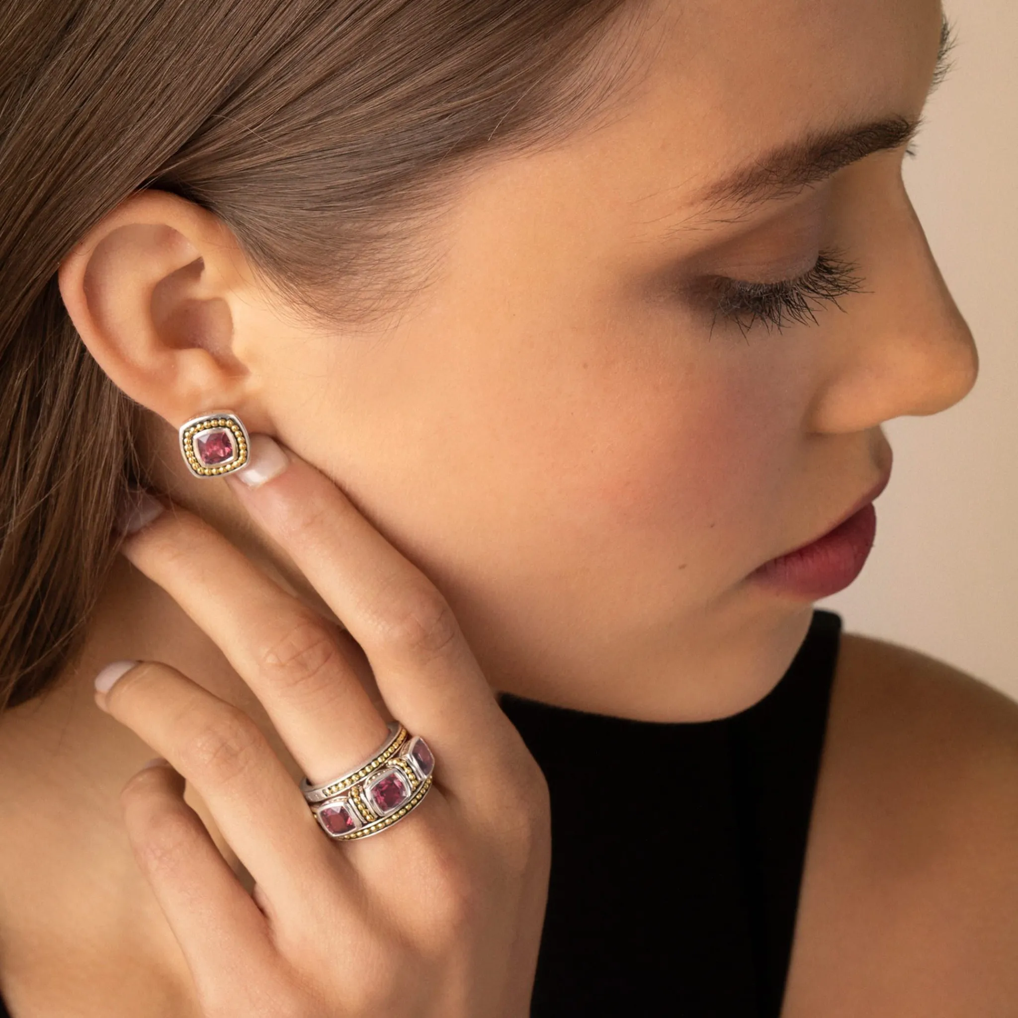 Outlet LAGOS Rhodolite Garnet Stacking Rings