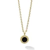 Cheap LAGOS Round Onyx Pendant Necklace