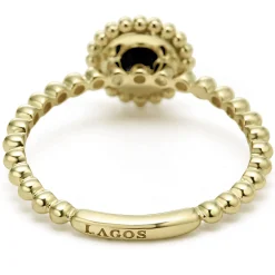 Flash Sale LAGOS Round Onyx Stacking Ring