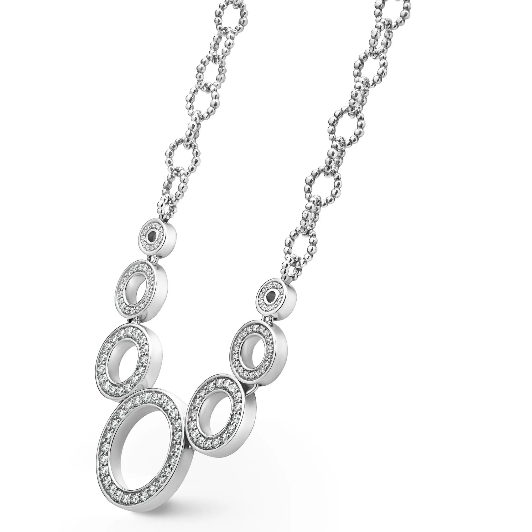 Outlet LAGOS Seven Circle Diamond Link Necklace