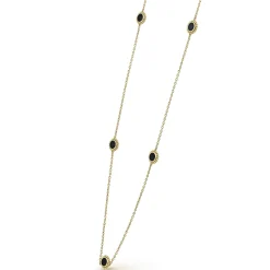 Sale LAGOS Seven Station Round Onyx Necklace