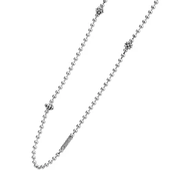 Hot LAGOS Silver Caviar Beaded Necklace