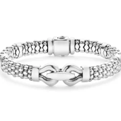 Flash Sale LAGOS Silver Caviar Buckle Bracelet | 9Mm