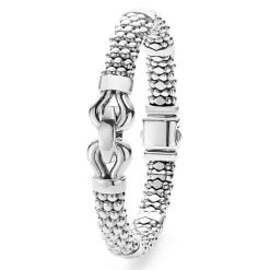 Flash Sale LAGOS Silver Caviar Buckle Bracelet | 9Mm