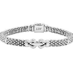 Hot LAGOS Silver Caviar Buckle Bracelet | 6Mm