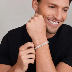 Cheap LAGOS Silver Curb Chain Bracelet | 8Mm