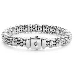 Best LAGOS Silver Station Caviar Bracelet | 9Mm