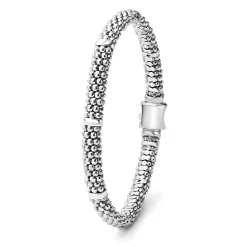 Online LAGOS Silver Station Caviar Bracelet | 6Mm