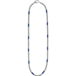 New LAGOS Silver Station Ceramic Beaded Necklace 3Mm