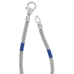New LAGOS Silver Station Ceramic Beaded Necklace 3Mm