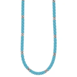 Flash Sale LAGOS Silver Station Ceramic Beaded Necklace 5Mm