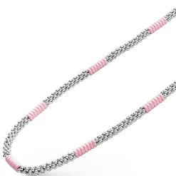 Clearance LAGOS Silver Station Ceramic Beaded Necklace | 5Mm